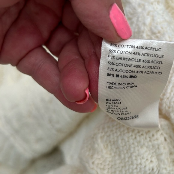 Free People Swingin Cable-knit Cream Sweater Dress - Picture 10 of 10